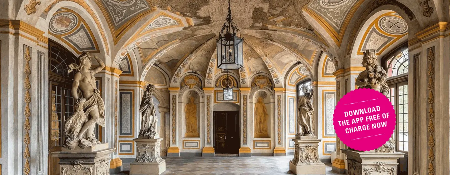 Photo: Dr. Manfred Schneider, Nußloch, www.manfred-schneider.de Bruchsal Palace, garden hall