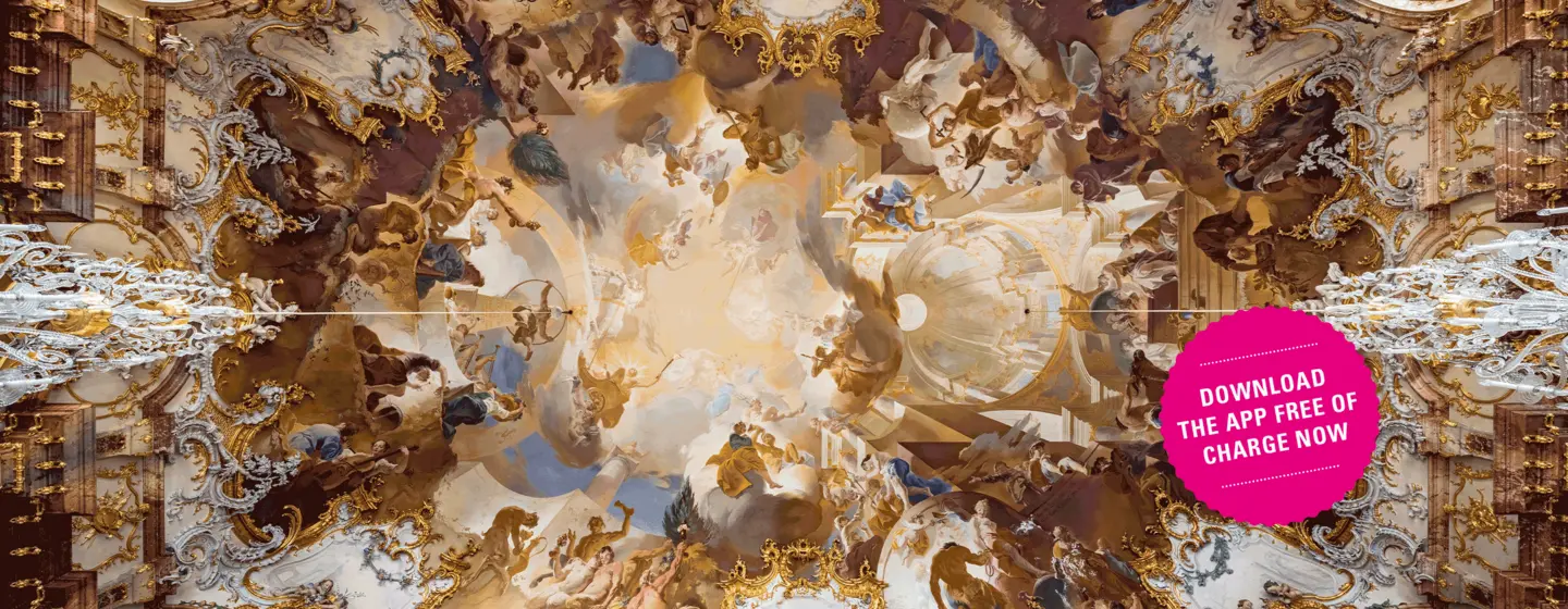 Photo: Dr. Manfred Schneider, Nußloch, www.manfred-schneider.de Bruchsal Palace, marble hall